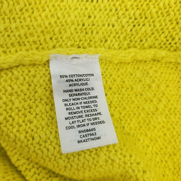 ^ Abound Women's Large Drop Shoulder Knit Sweater - Yellow - Picture 6 of 10
